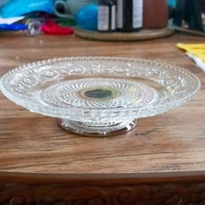 Mini glass pedestal